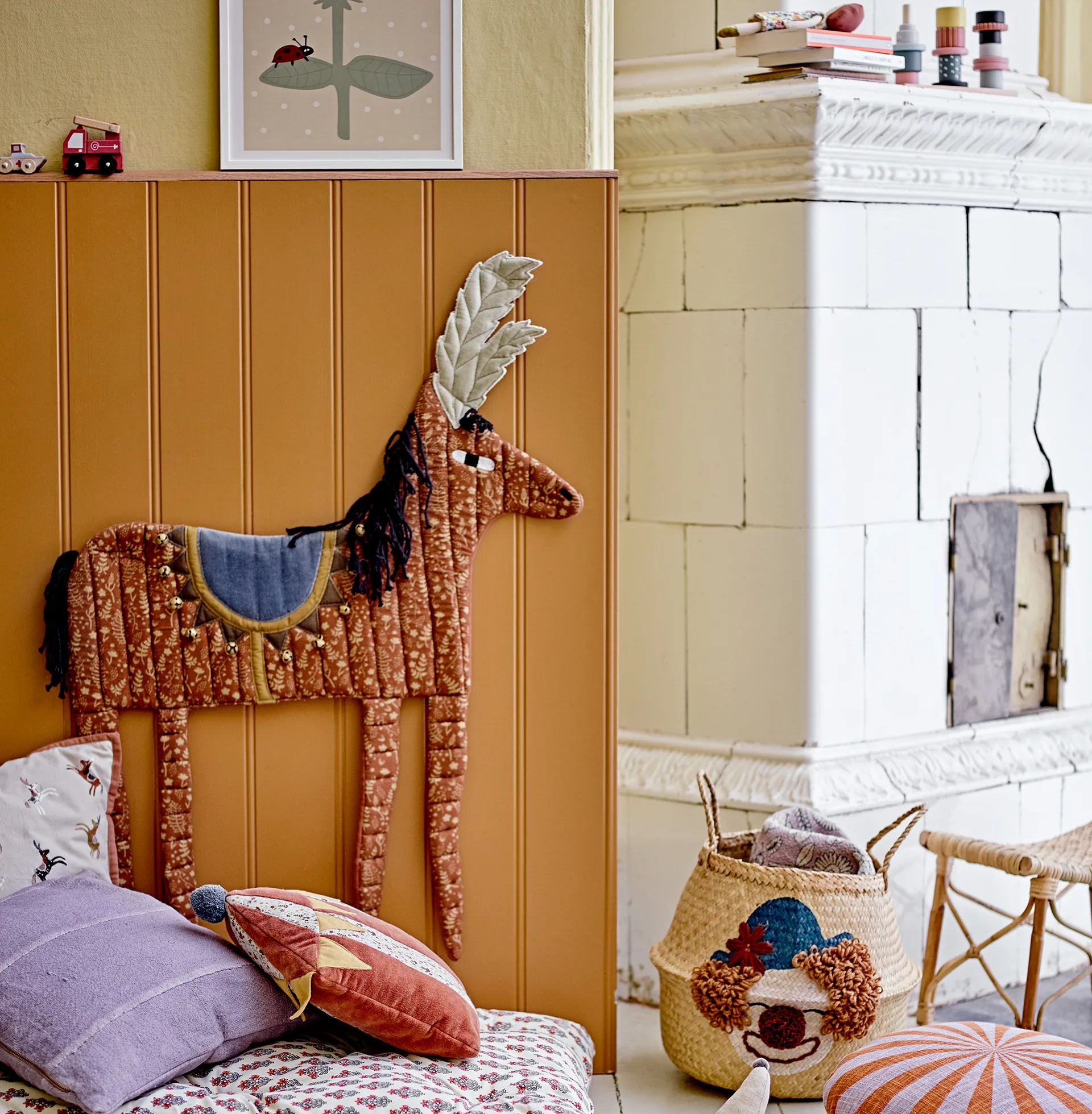 Raffe kudde 37x40 cm, Cirkustält Bloomingville