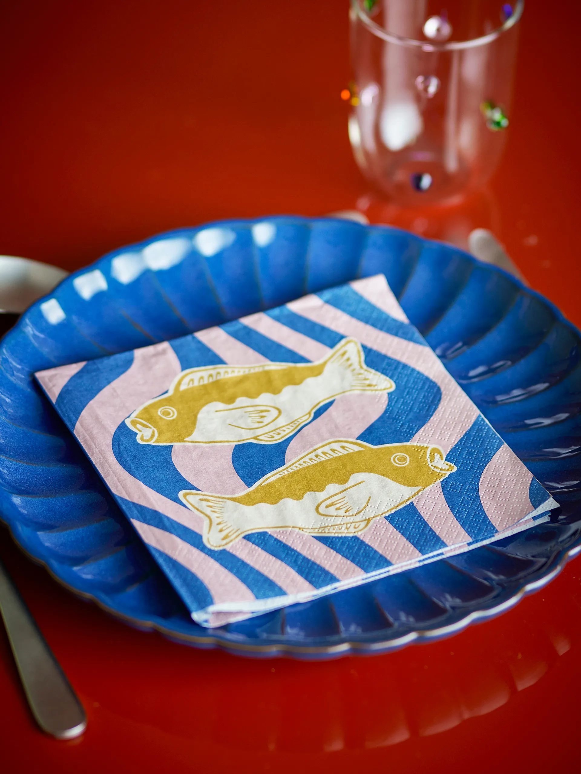 Remy papperservett 20-pack, Blå Bloomingville