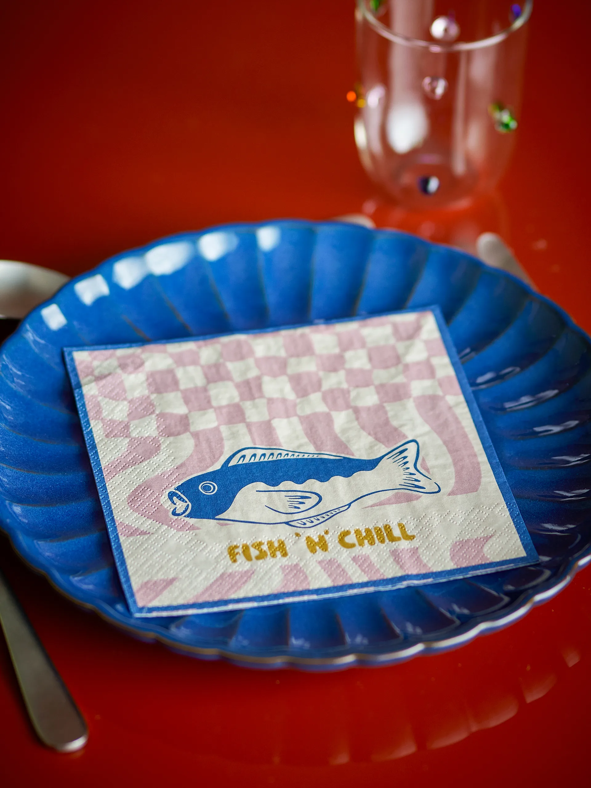 Remy papperservett 20-pack, Blå Bloomingville