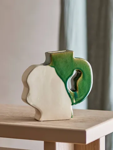 River vas - Green, 20,5x20 cm - Bloomingville