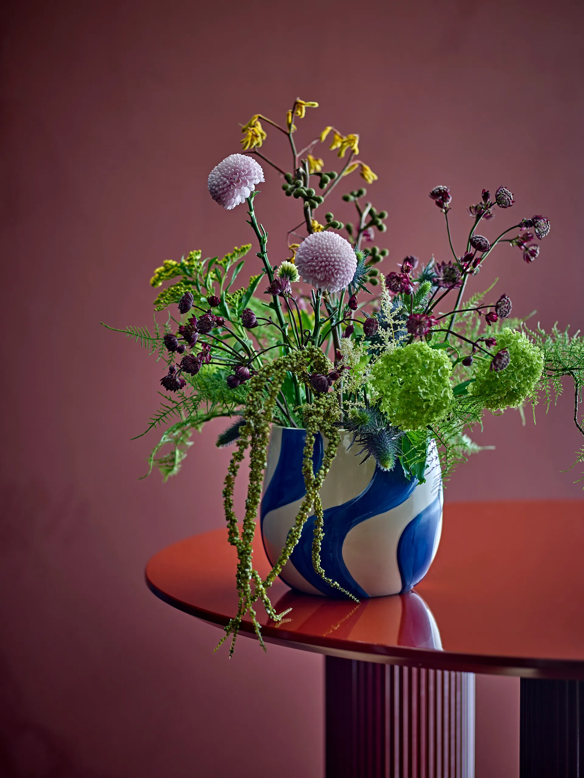 Romy kruka Ø20,5 cm, Blå Bloomingville