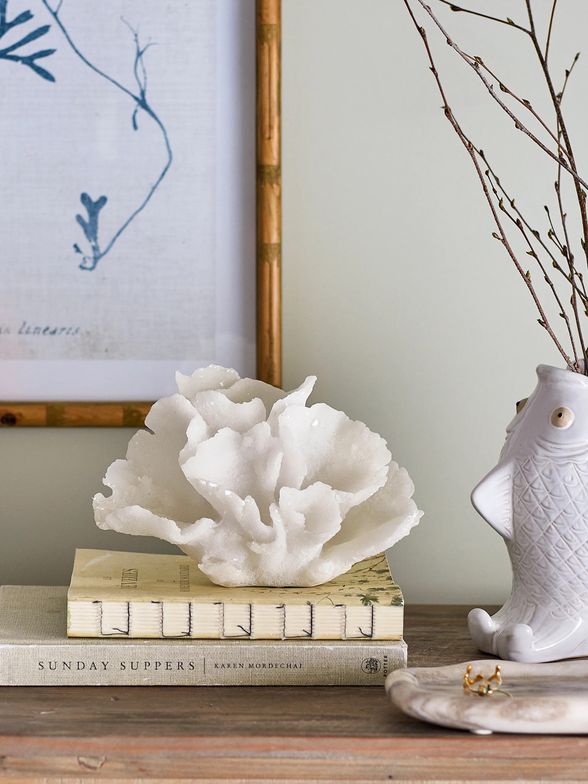 Rosenia dekoration 14 cm, Vit Bloomingville