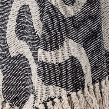 Salobre pläd bomull 160x130 cm - Svart - Bloomingville