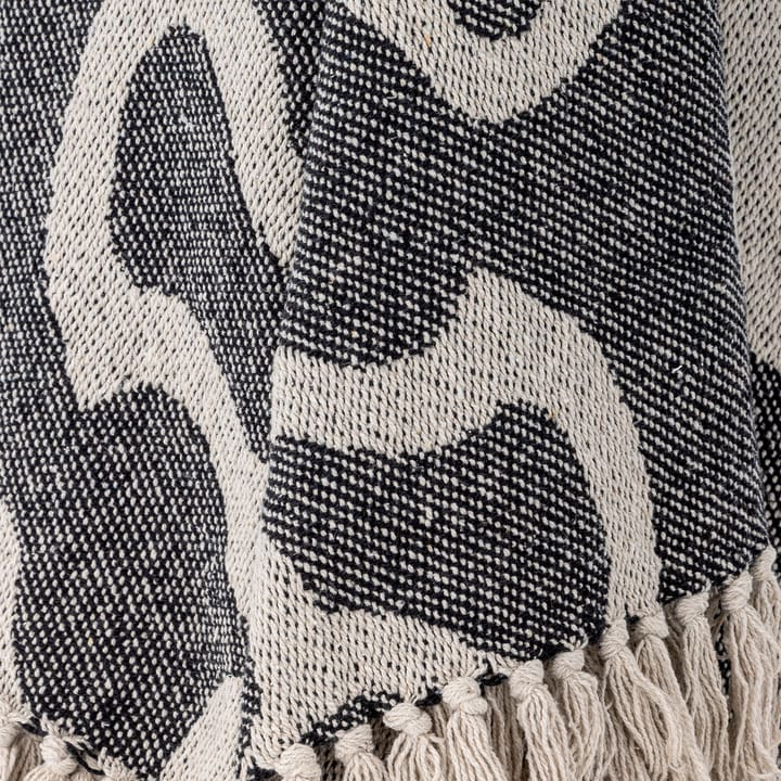 Salobre pläd bomull 160x130 cm, Svart Bloomingville