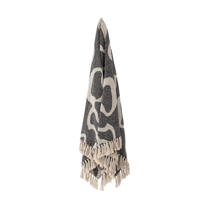 Salobre pläd bomull 160x130 cm, Svart Bloomingville