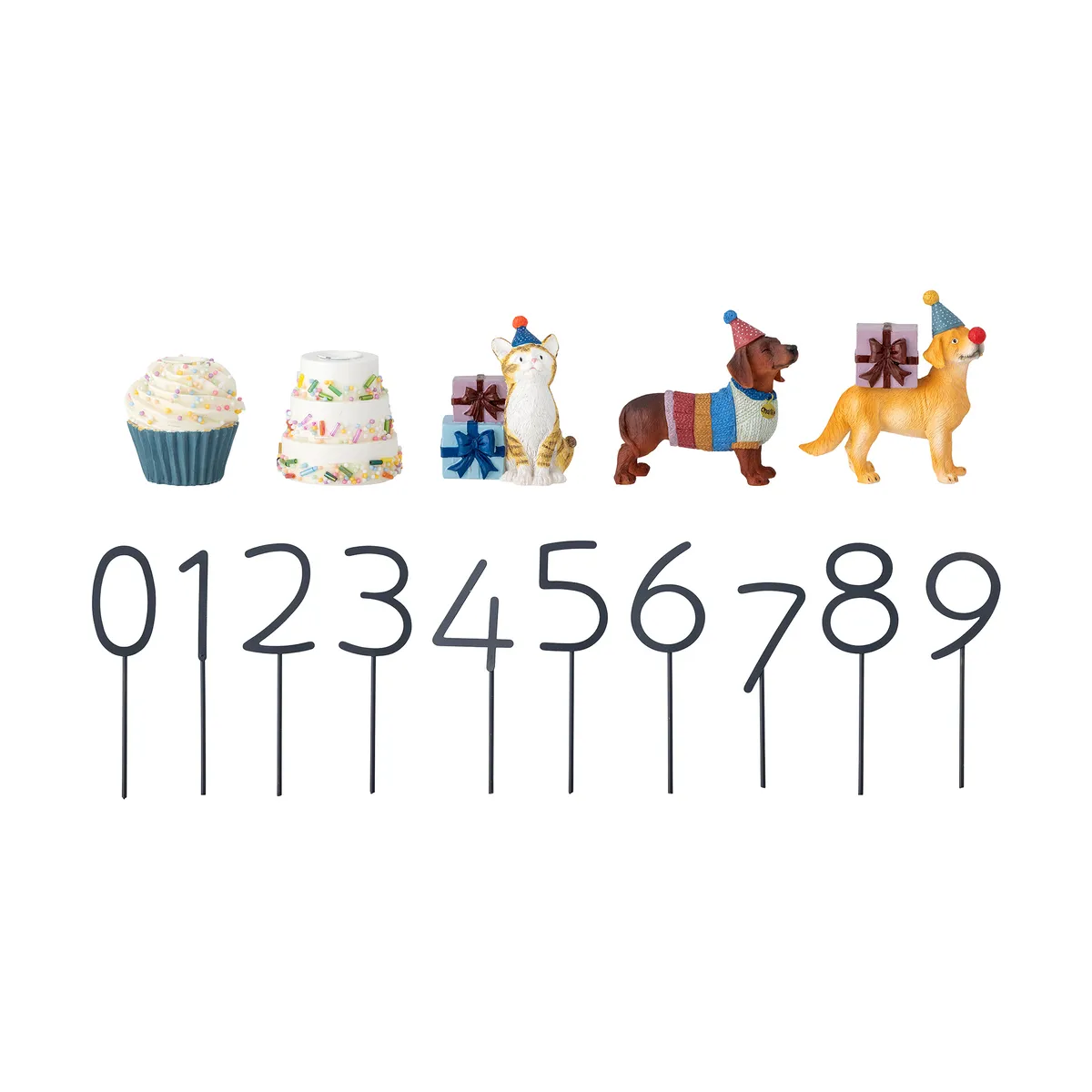 Bloomingville Salve födelsedagsdekoration 15 delar Multi