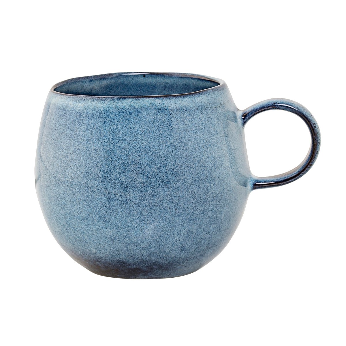 Bloomingville Sandrine mugg 9,5 cm blå | Skandinavisk Design | Kaffekoppar | Blå
