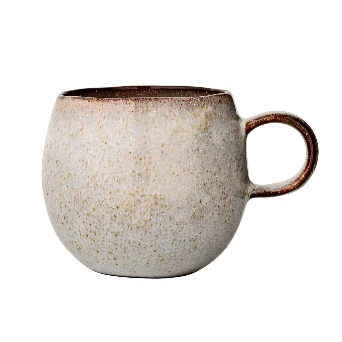 Bloomingville Sandrine mugg 9,5 cm ljusgrå | Skandinavisk Design | Kaffekoppar | Grå