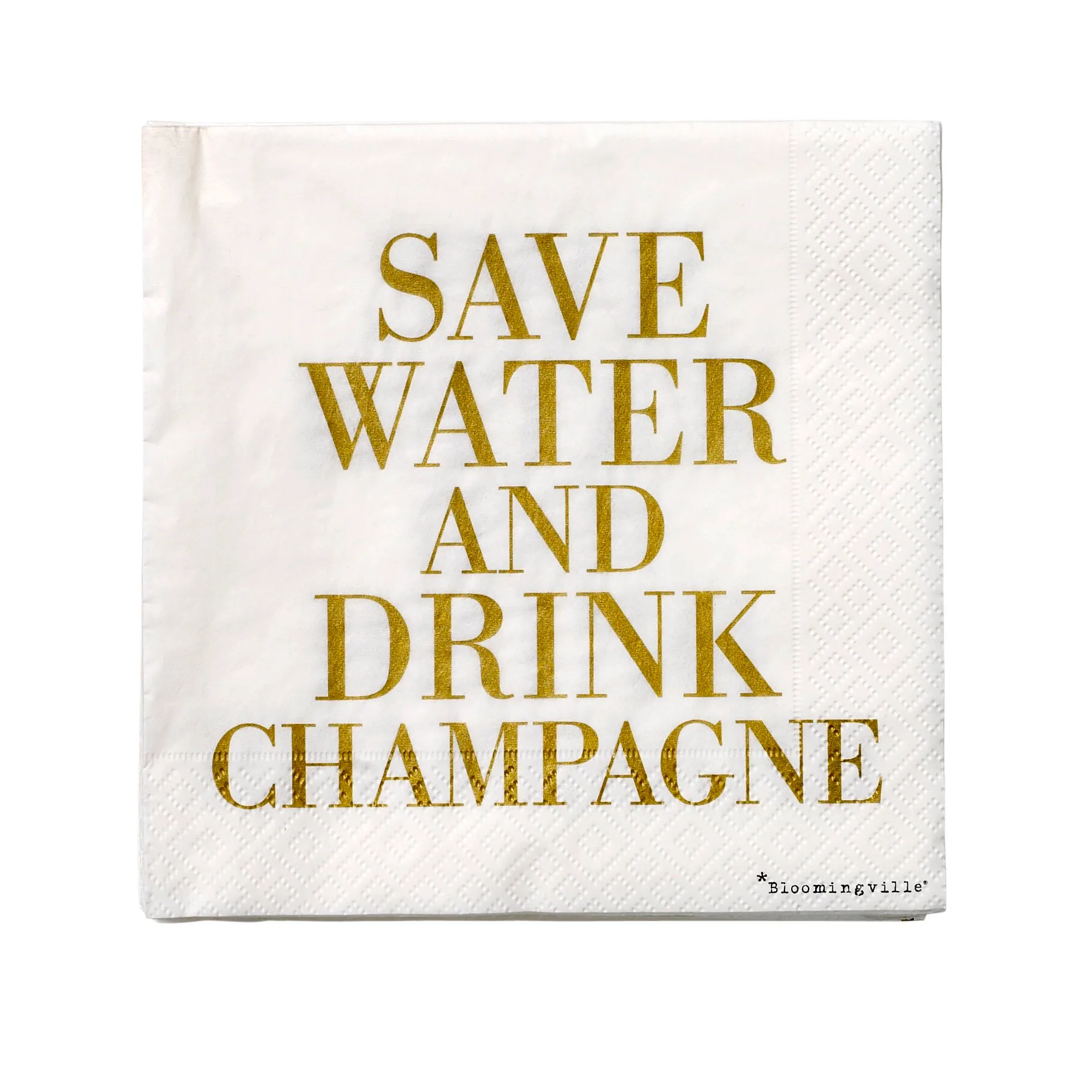 Save water servett 20-pack, 33 x 33 cm Bloomingville