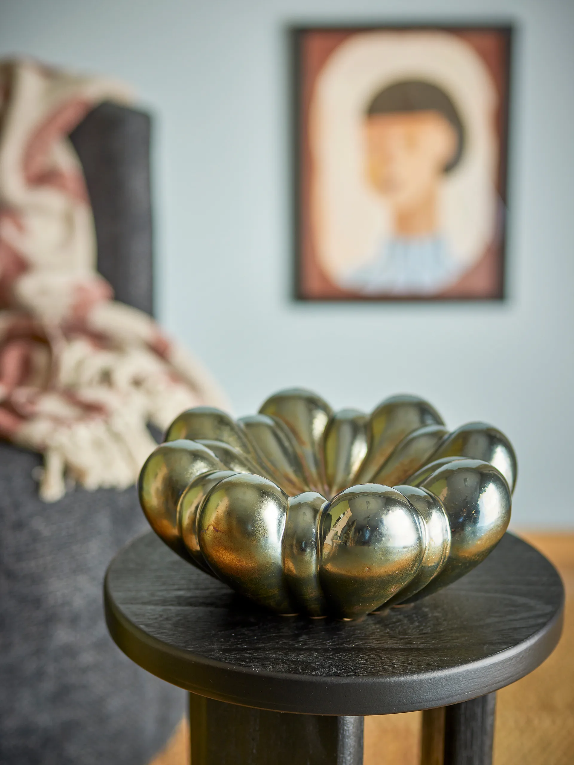 Sheeran skål Ø31 cm, Silver Bloomingville