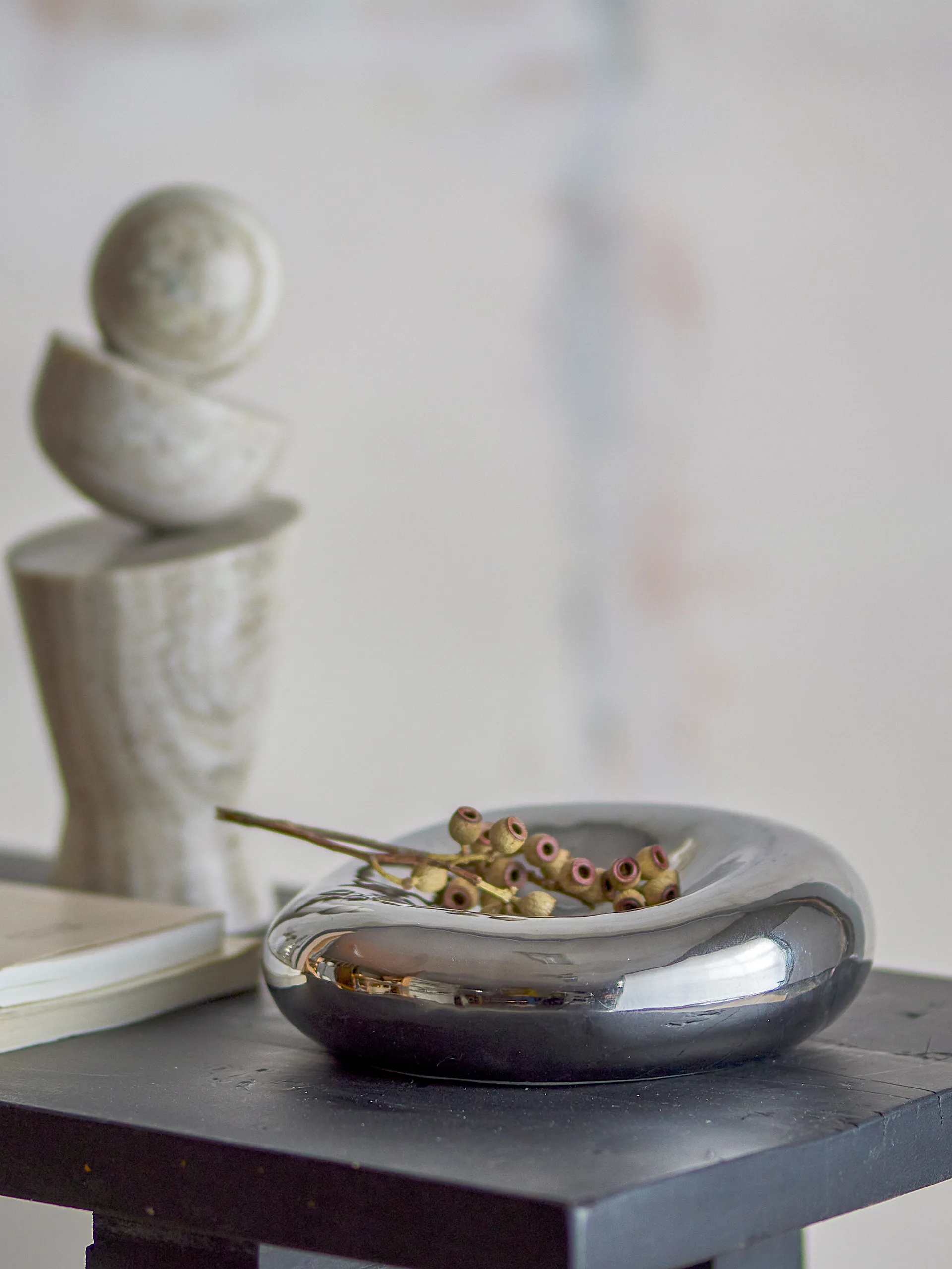 Shine dekorationsskål Ø18 cm, Silver Bloomingville