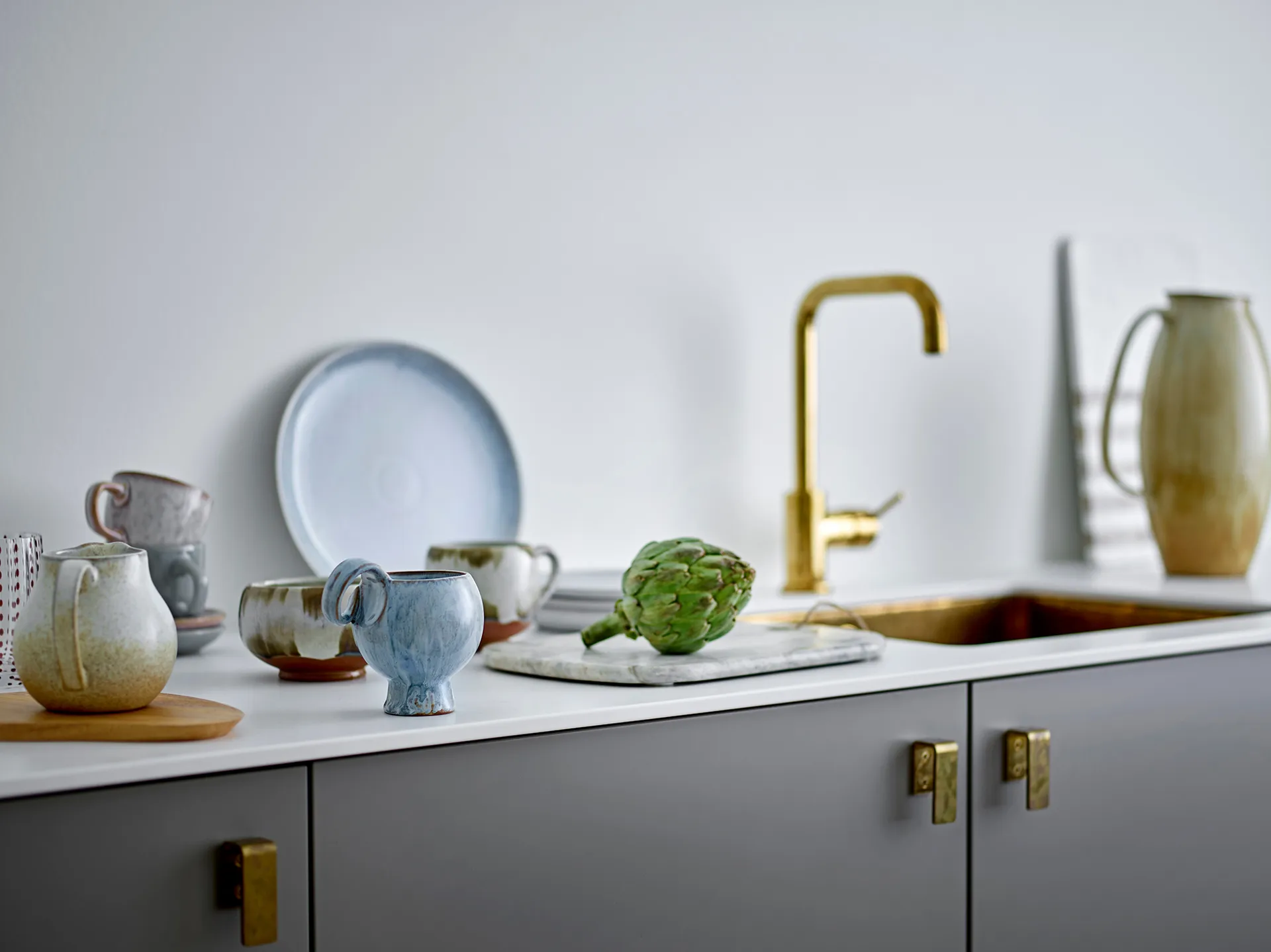 Sibelle skärbräda marmor 30,5x22,5 cm, Natur Bloomingville