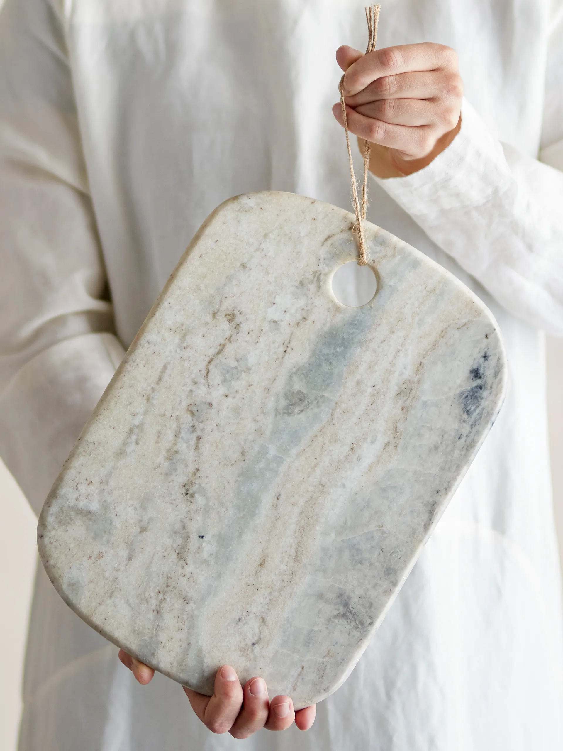 Sibelle skärbräda marmor 30,5x22,5 cm, Natur Bloomingville