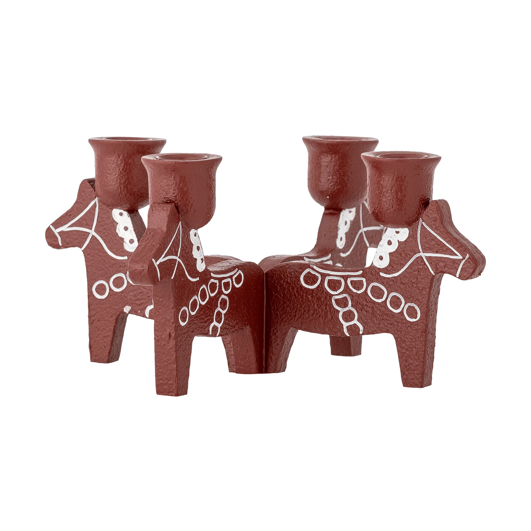 Siffer adventsljusstake, Röd, 23 cm Bloomingville