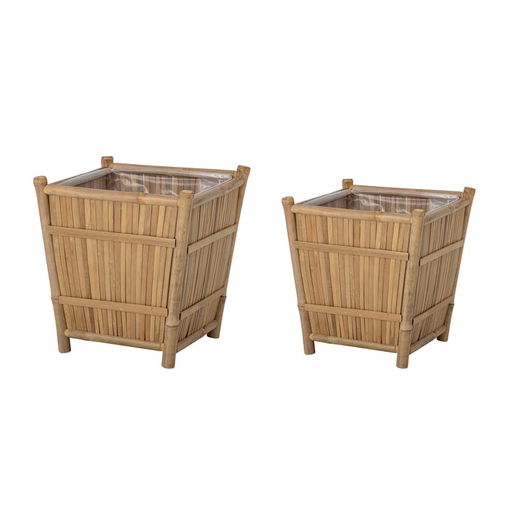 Sole blomkrukaset 2-pack - Bambu - Bloomingville