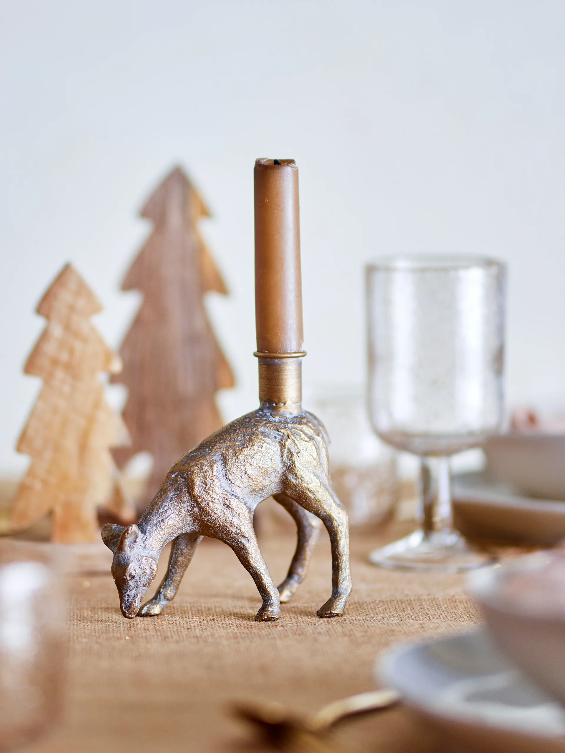 Souris ljusstake 13,5 cm, Mässing Bloomingville