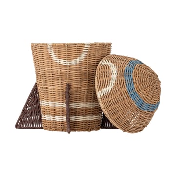 Space rattan korg med lock 31x35 cm - Natur - Bloomingville