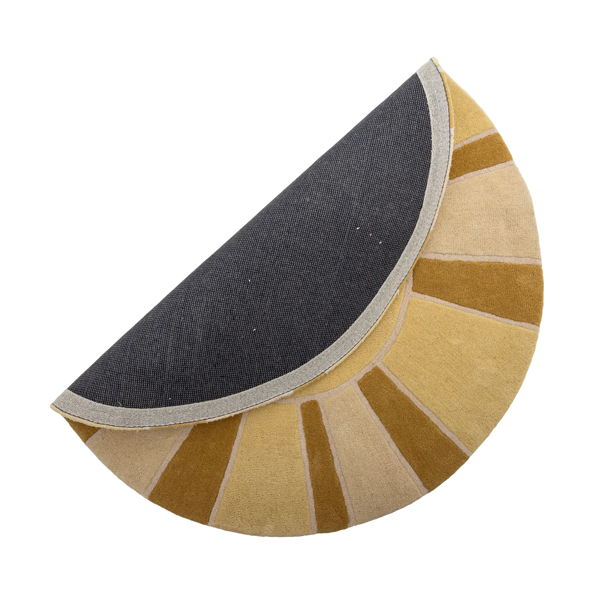 Sun ullmatta Ø110 cm, Gul Bloomingville