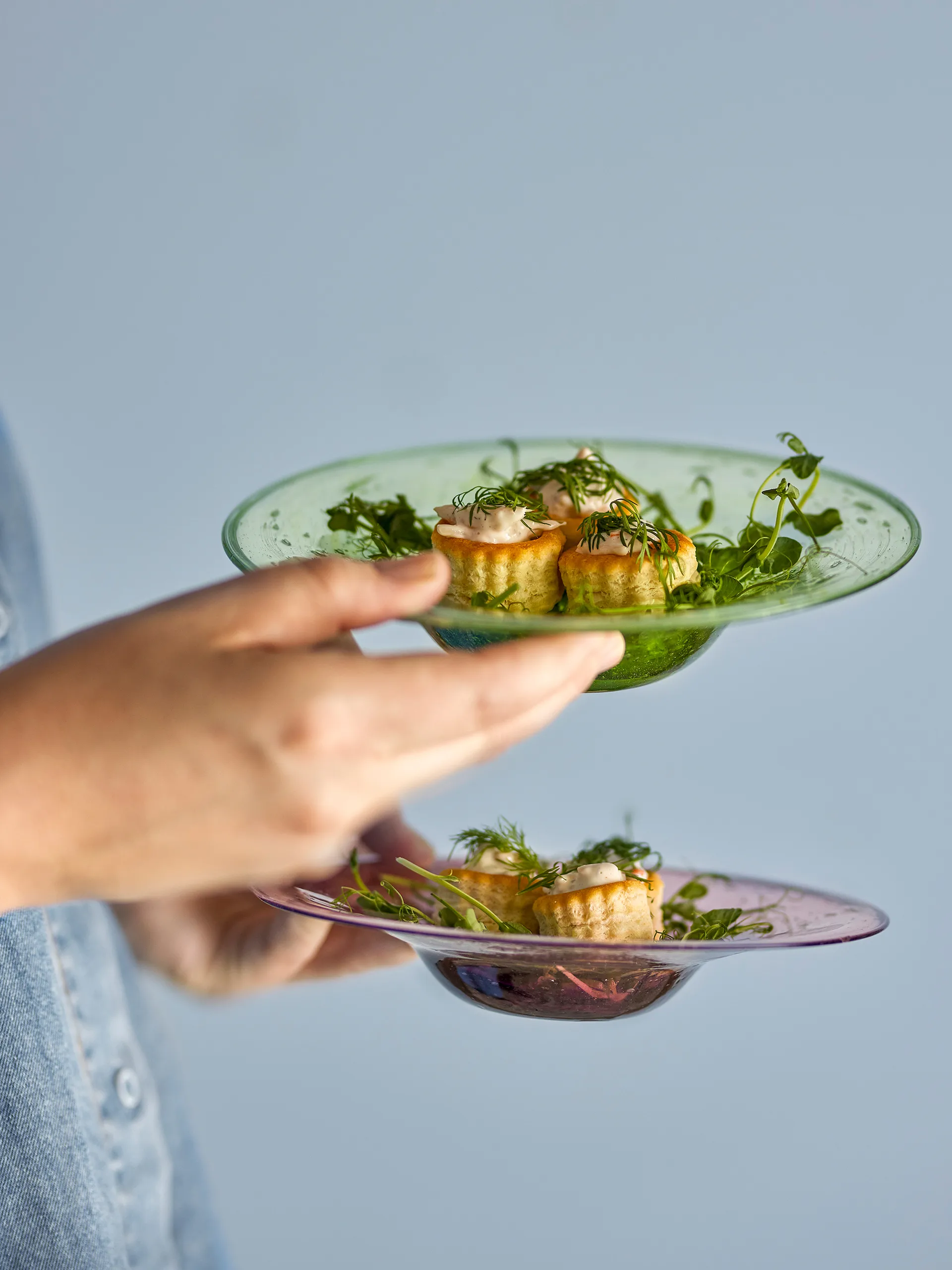 Sunil assiett 2-pack, Grön Bloomingville