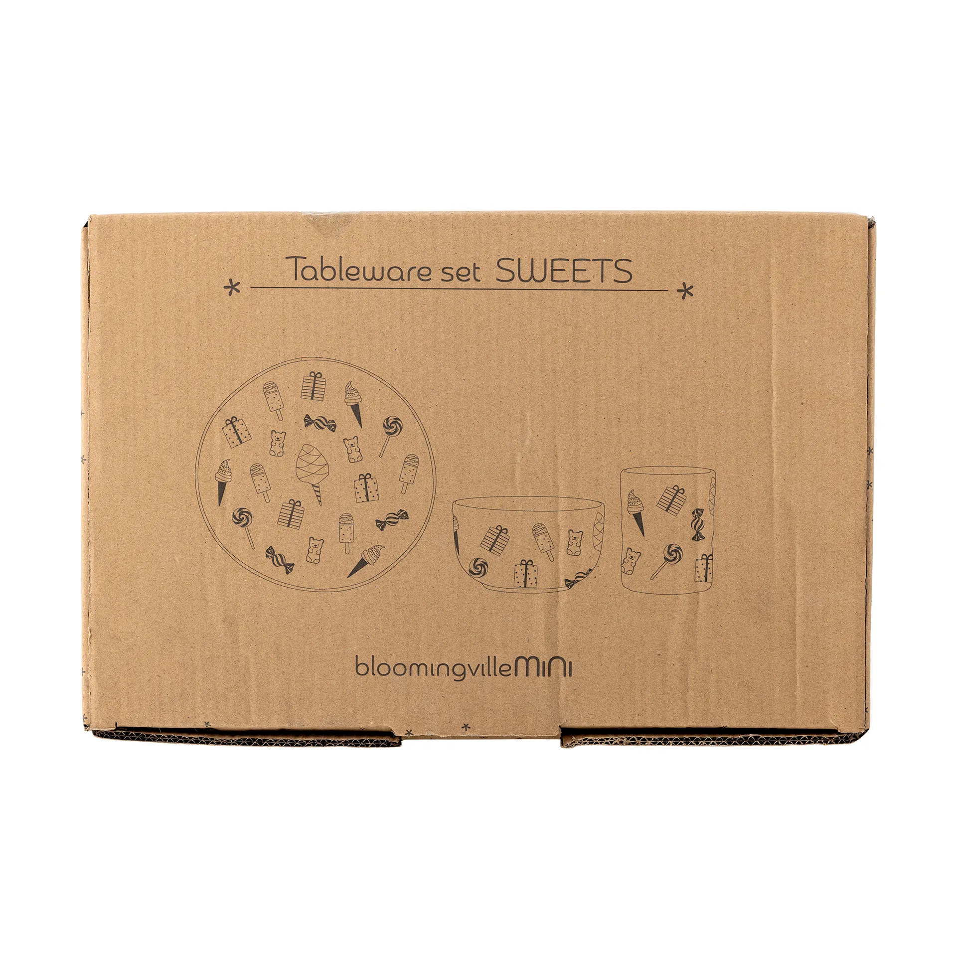 Sweets servisset 3 delar, Nature Bloomingville