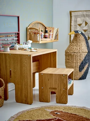 Tazia förvaringskorg med lock Ø37x69 cm - Svart - Bloomingville