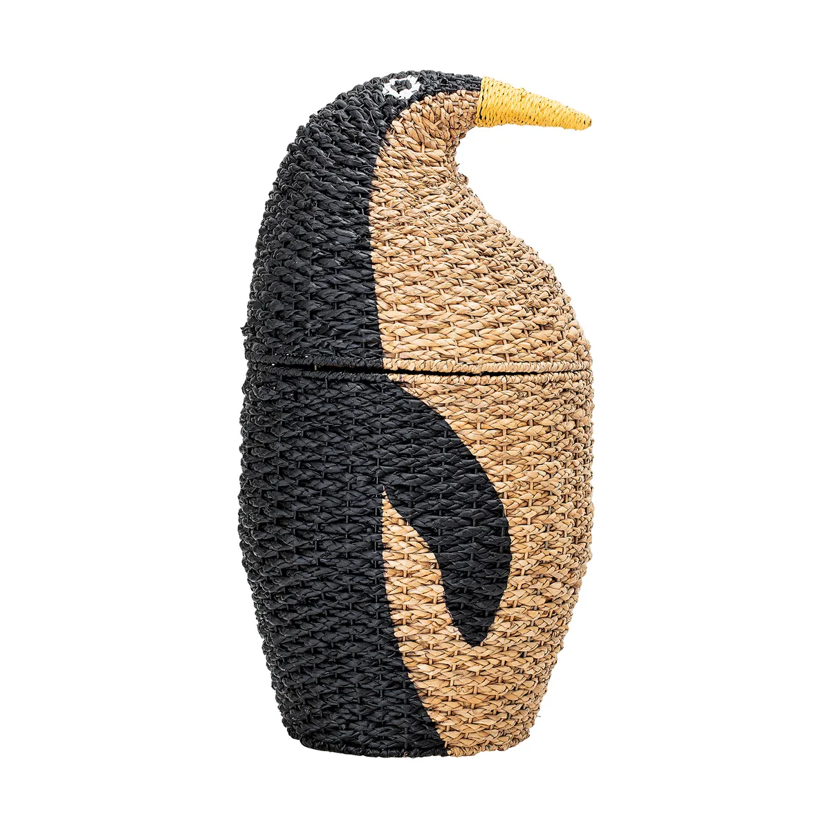 Bloomingville Tazia förvaringskorg med lock 69xØ37 cm Svart