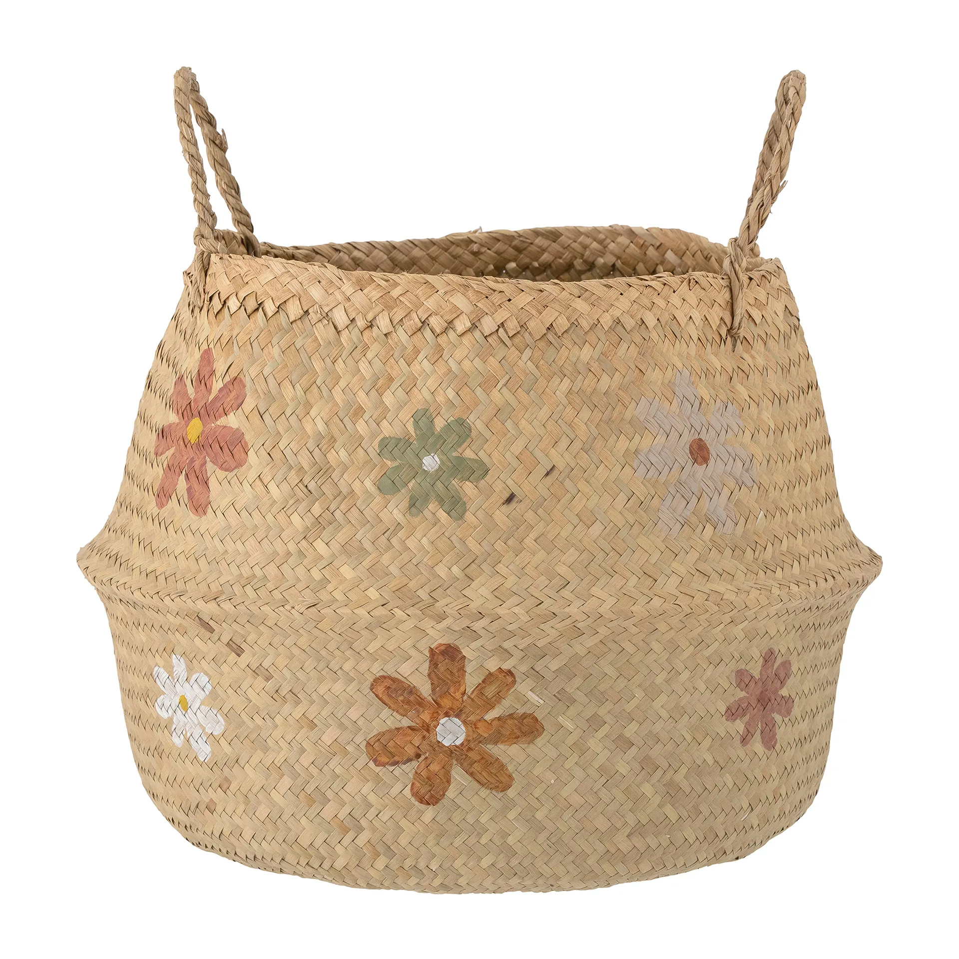 Tenne korg Ø35 cm, Blommor Bloomingville