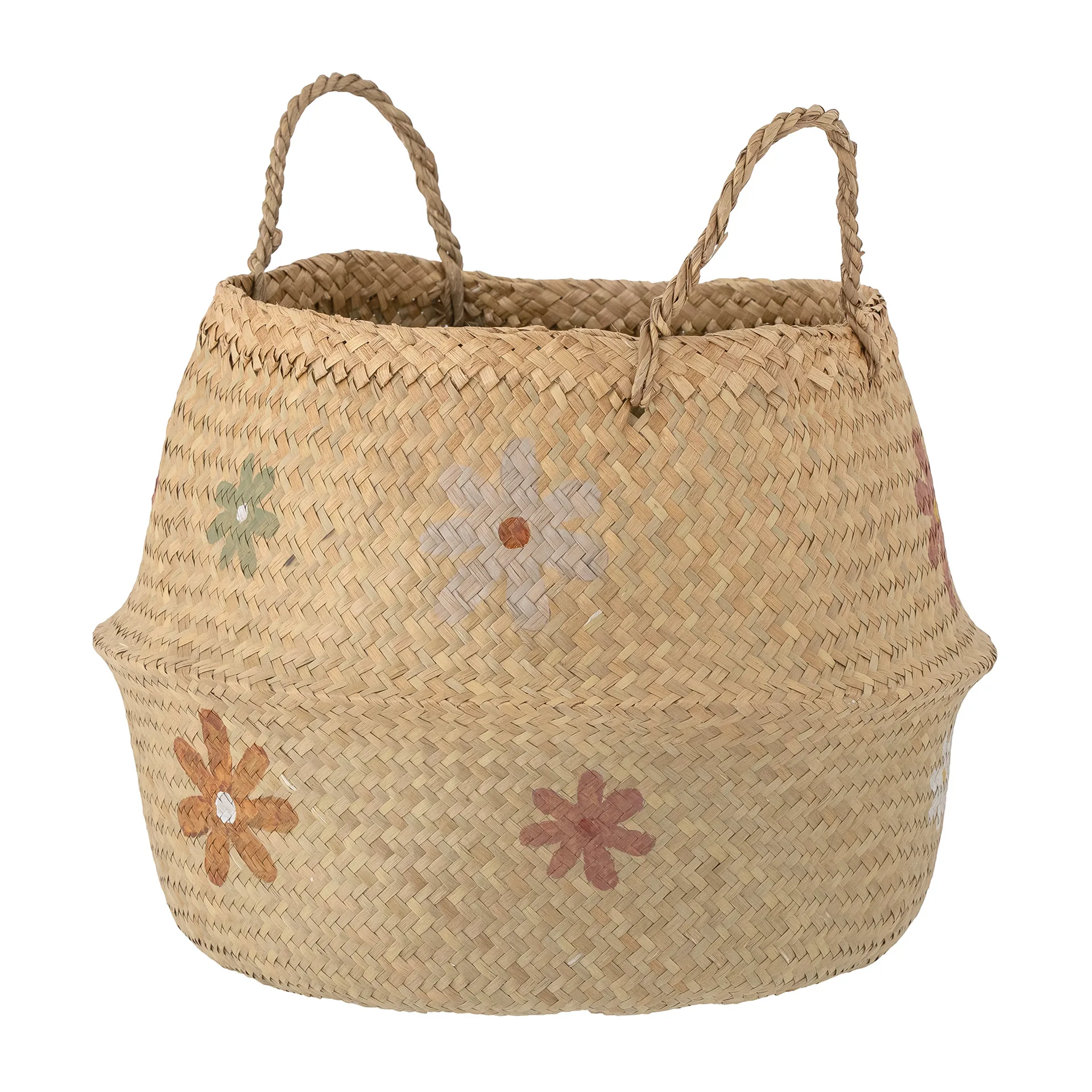 Tenne korg Ø35 cm, Blommor Bloomingville
