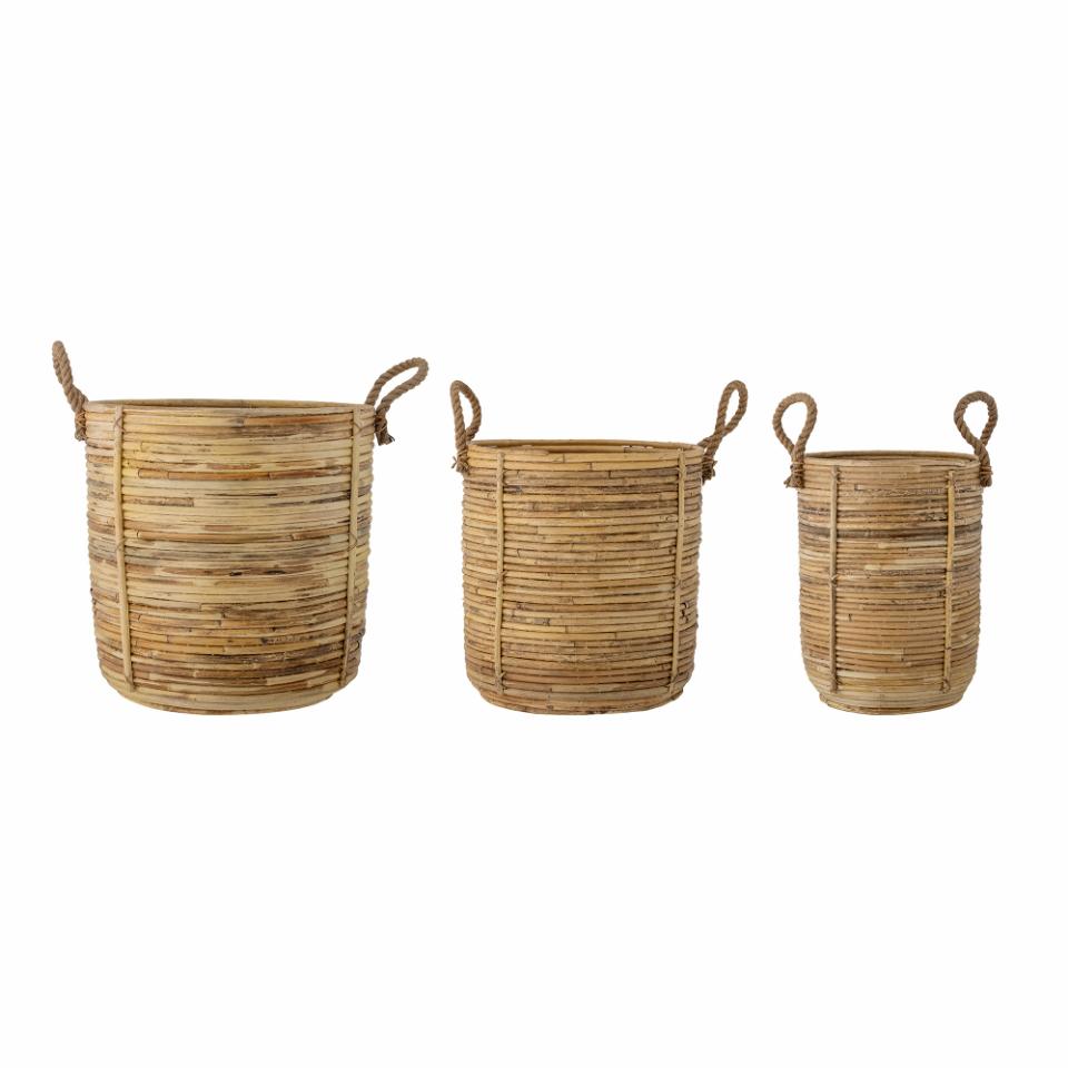 Bloomingville Tesser korg 3-pack Brun | Skandinavisk Design | Förvaringskorgar | Beige