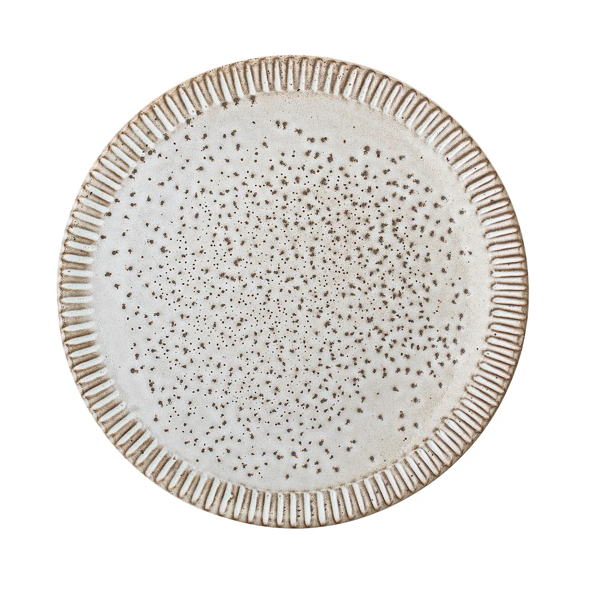 Bloomingville Thea tallrik stengods grå 20 cm