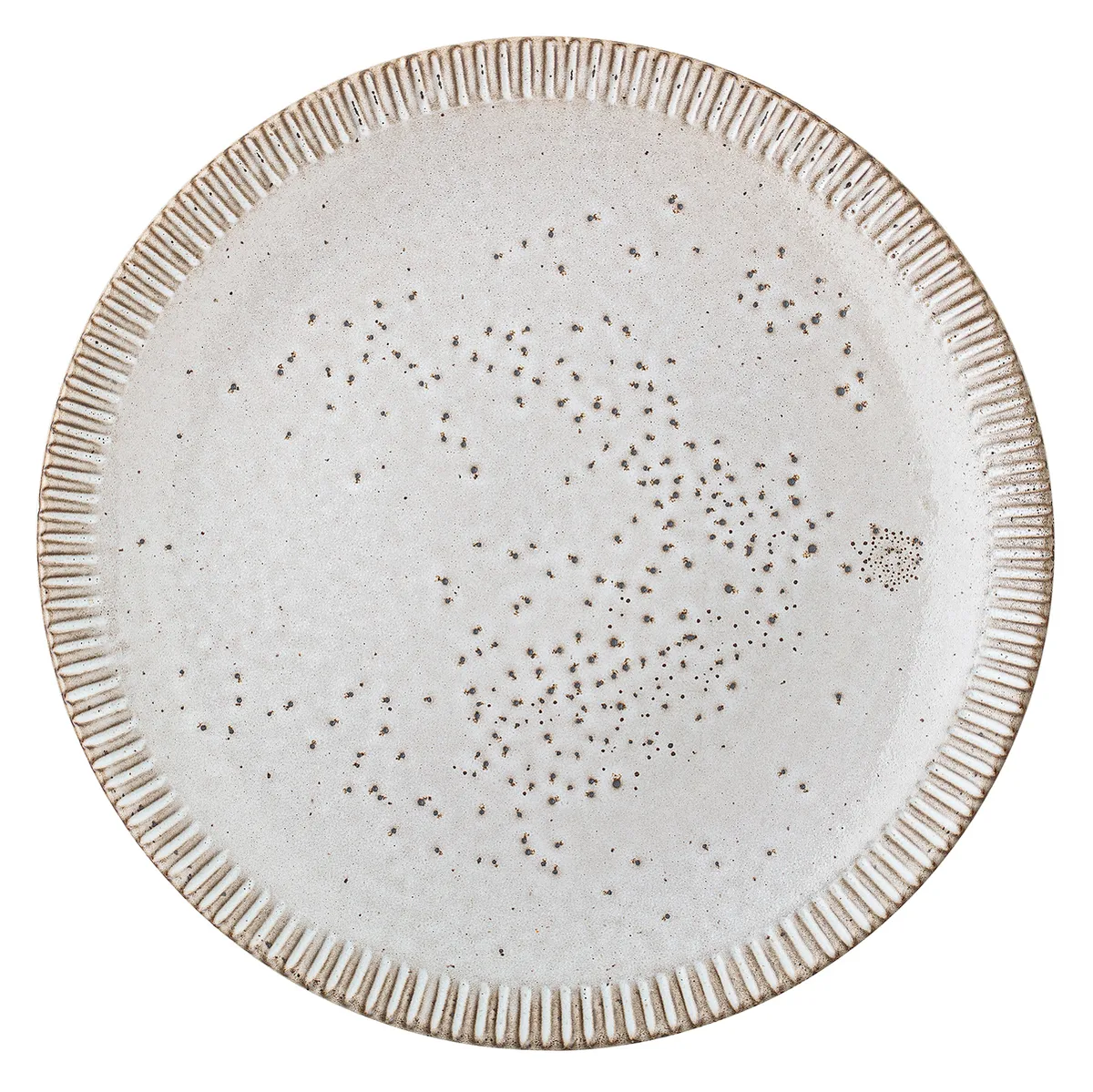 Bloomingville Thea tallrik stengods grå 27 cm