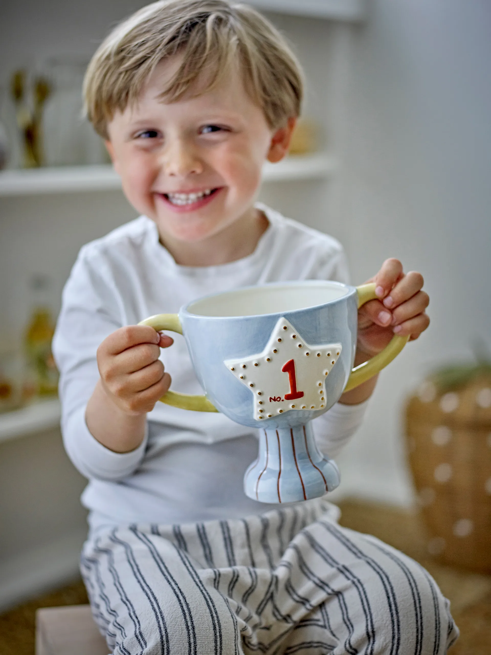 Trophy kruka 23x16 cm, Blå Bloomingville