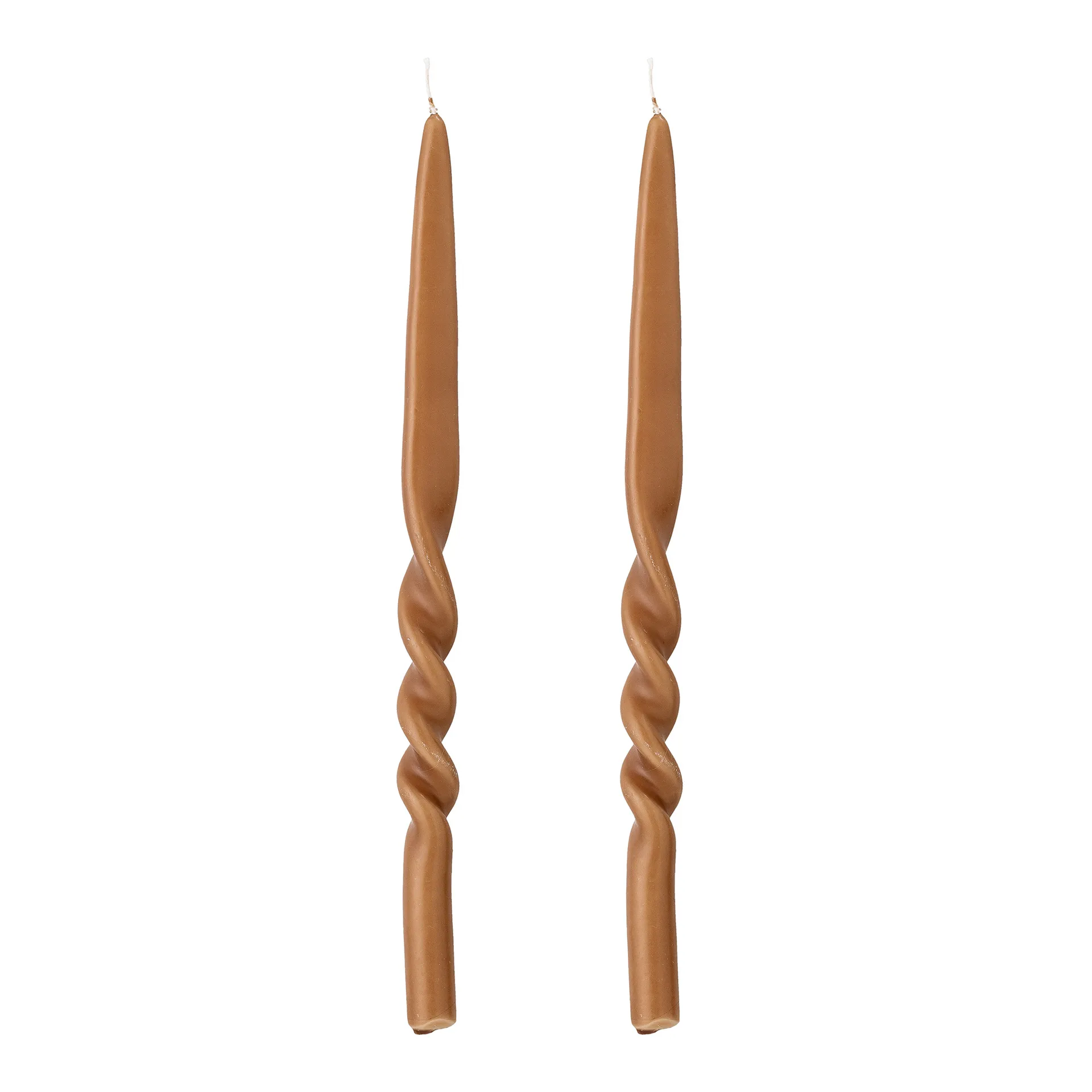Twist ljus 2-pack, Brun Bloomingville