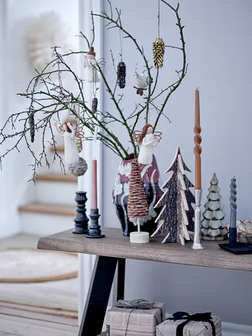 Twist ljus 2-pack - Brun - Bloomingville