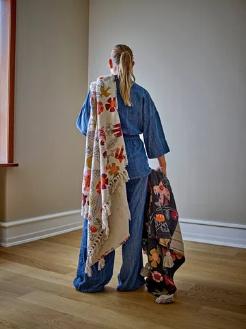 Vivielle pläd - Multi, 160x130 cm - Bloomingville