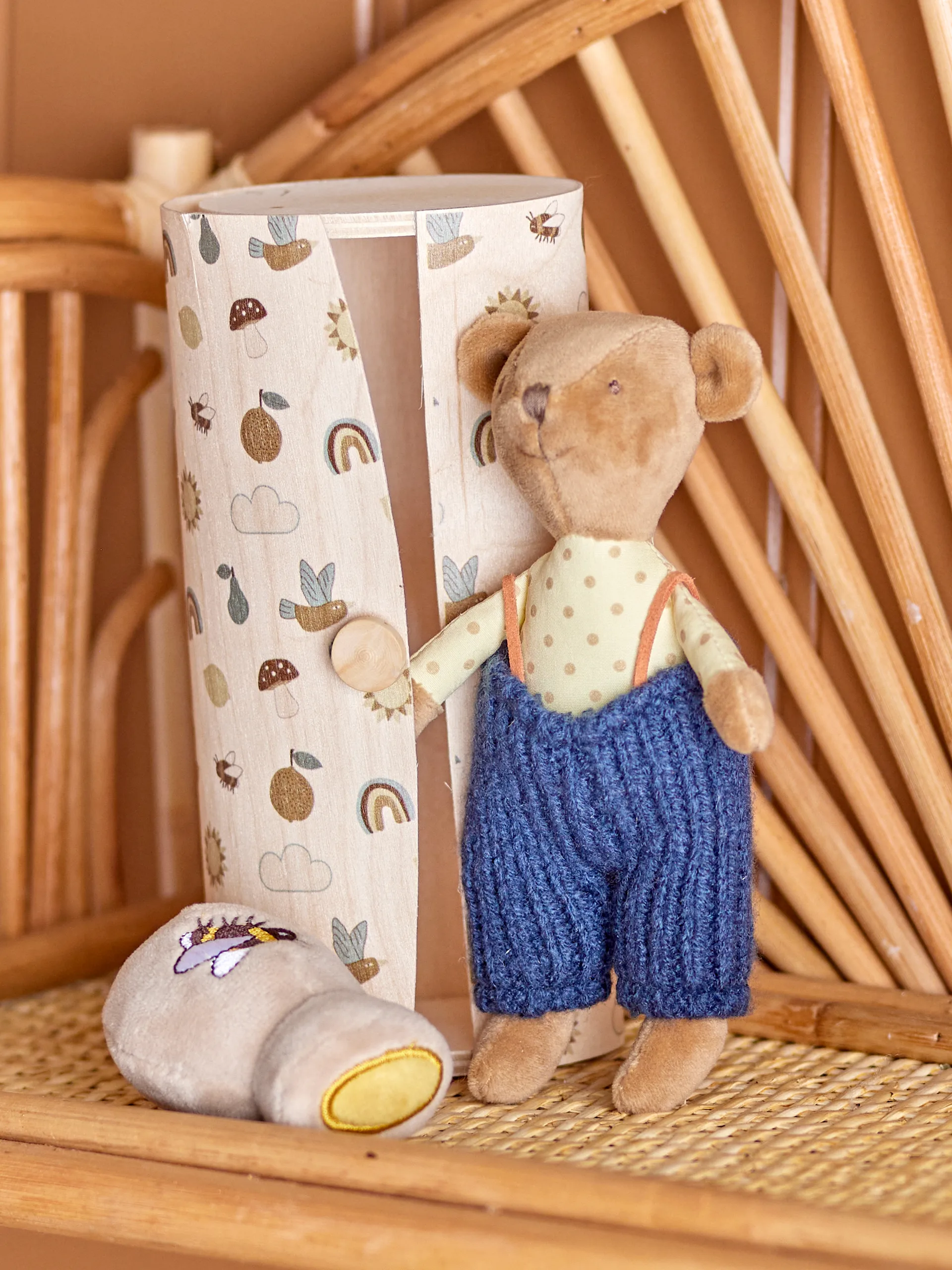 Willes gosedjur 2 delar, Brown teddy Bloomingville