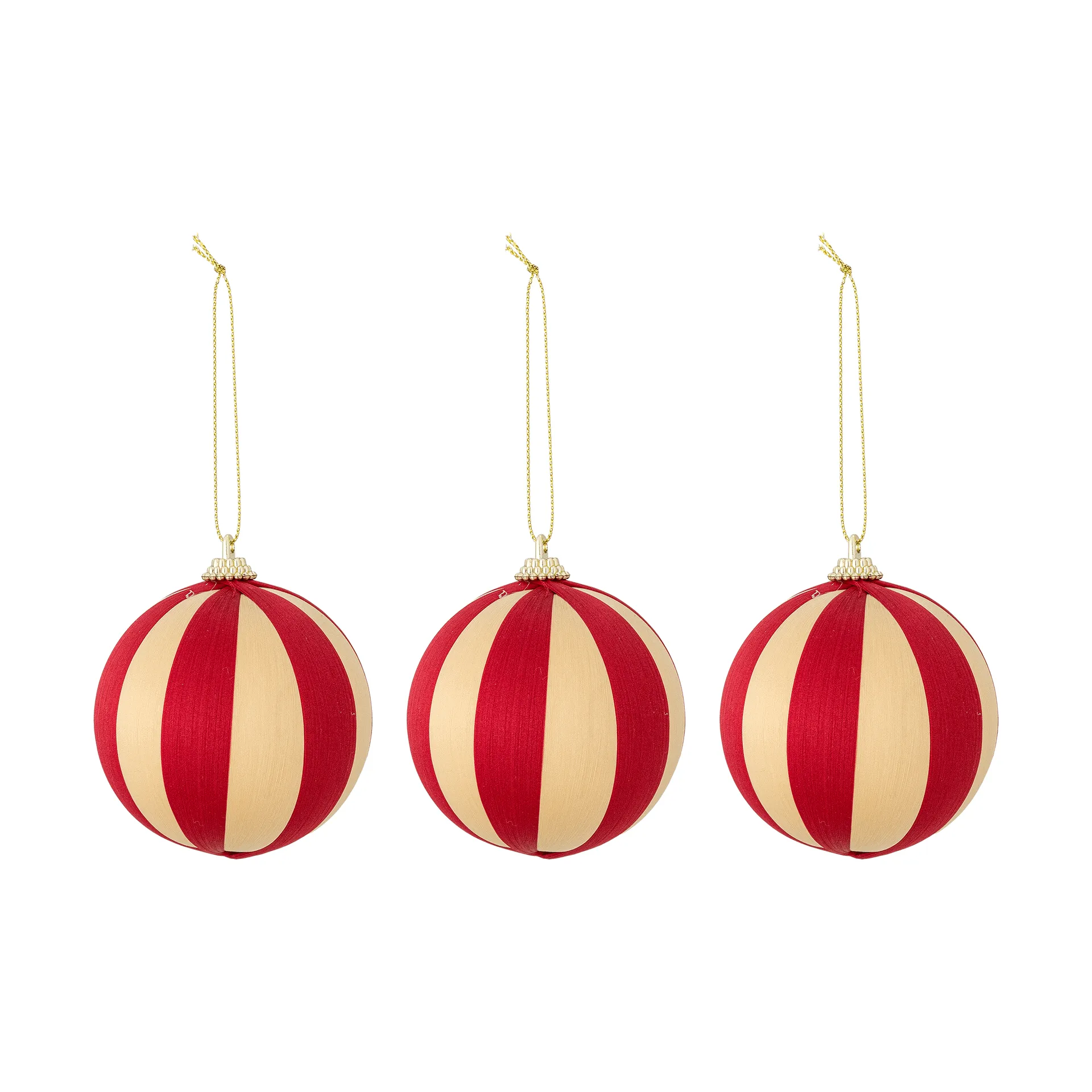 Wynn julkula, Röd, 3-pack, Ø8 cm Bloomingville