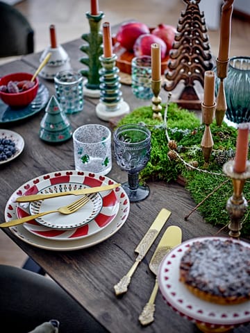 Yule dekorationsgranar 2 delar - Beige-grön - Bloomingville