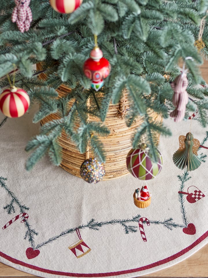 Yule julgransmatta Ø110 cm, Röd Bloomingville