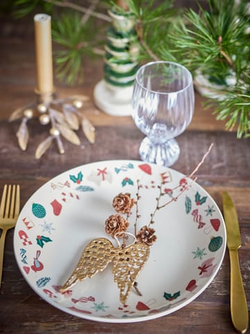 Yule serveringsfat Ø28 cm - Natur-röd - Bloomingville