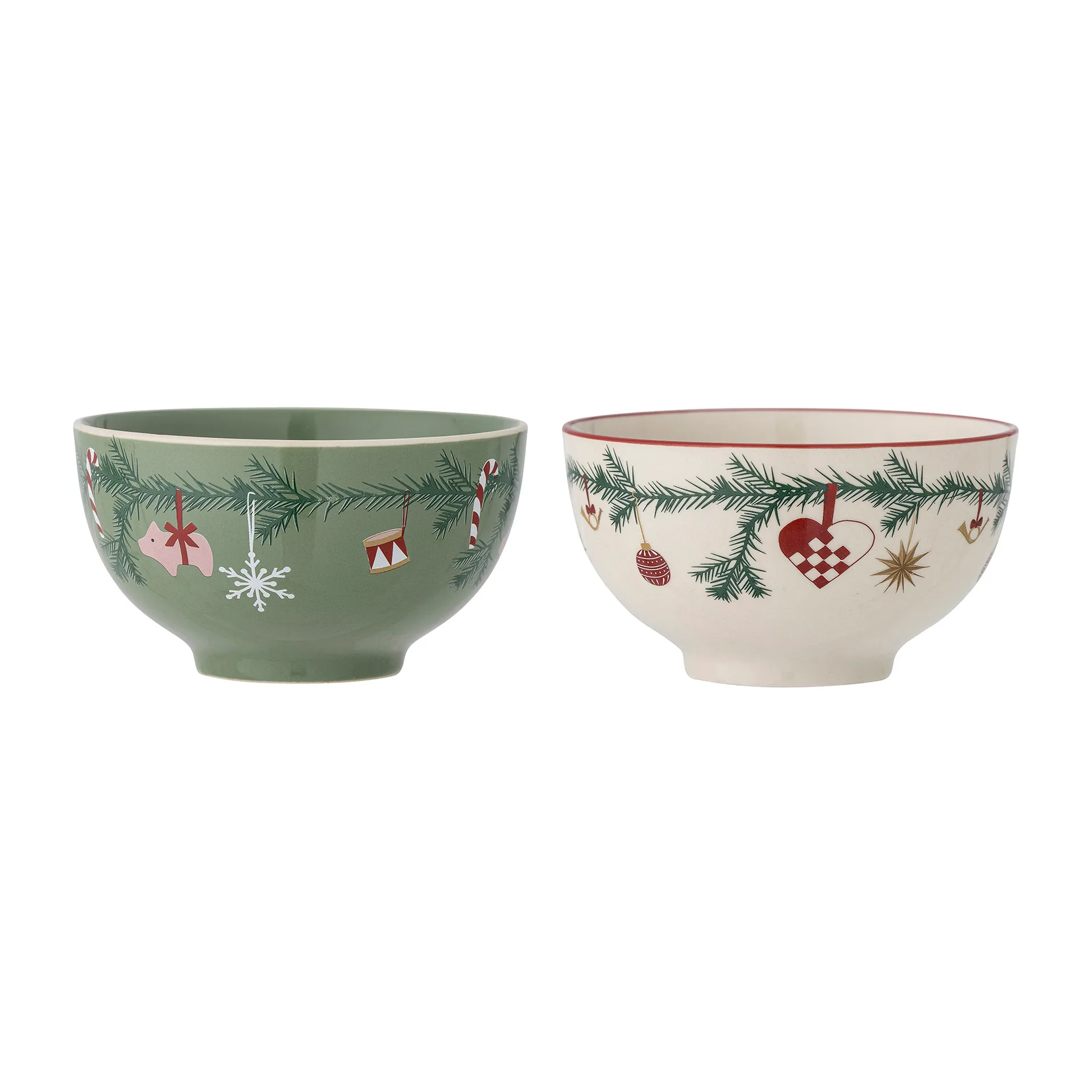 Yule skål 2-pack, Green Bloomingville