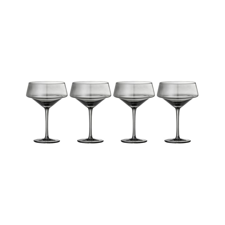 Yvette cocktailglas 33 cl 4-pack - Grå - Bloomingville