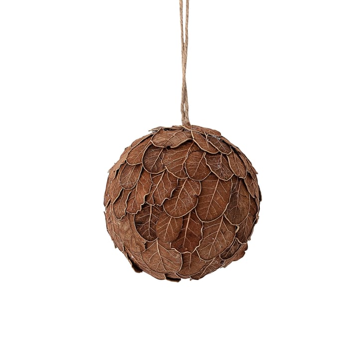 Zada Ornament eklöv julkula, Brun Bloomingville