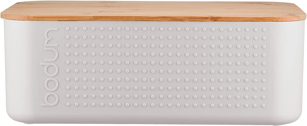 Bodum Bistro brödlåda med bambulock Vit | Skandinavisk Design | Brödlådor | Vit