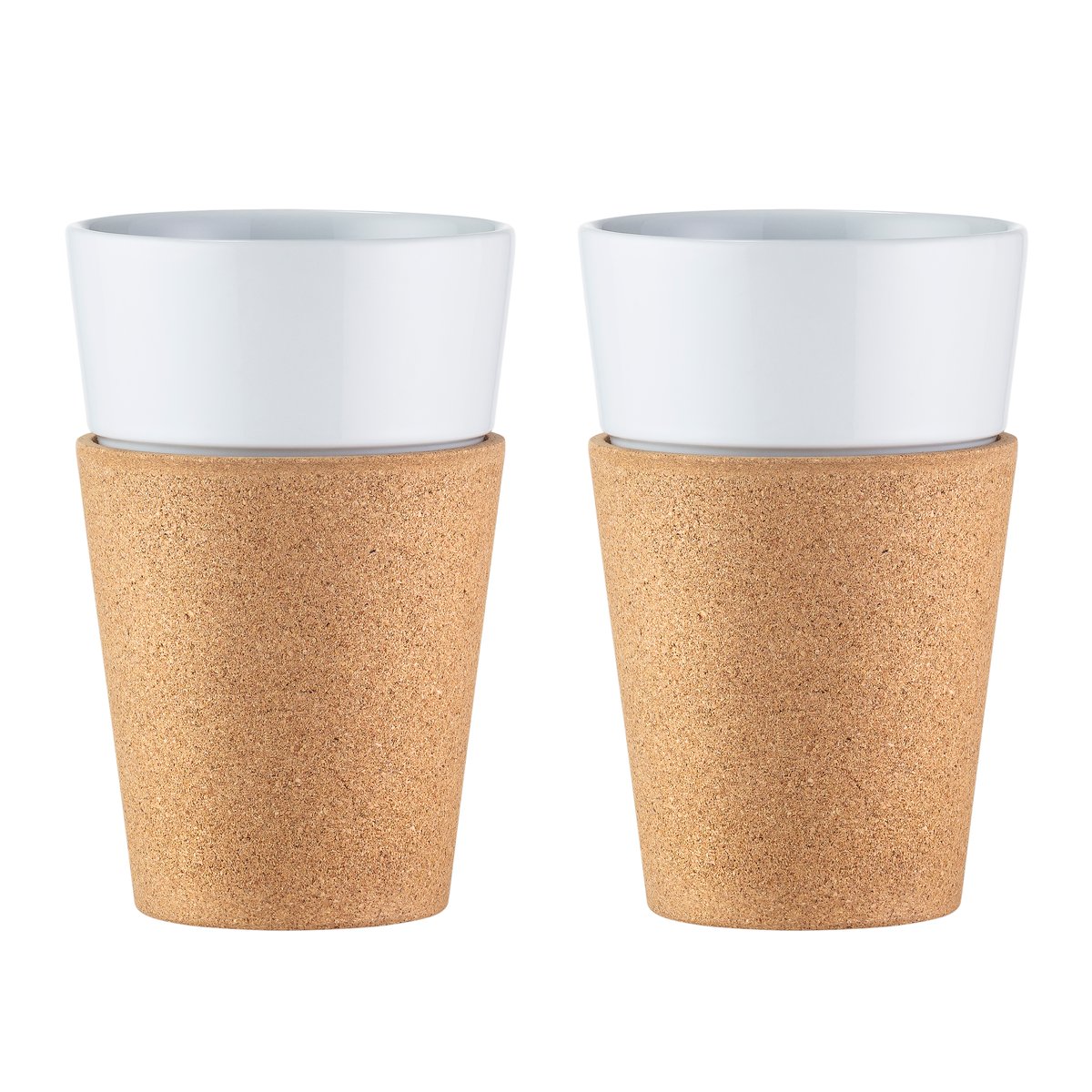 Bodum Bistro mugg med kork 2-pack 60 cl | Skandinavisk Design | Espressokoppar | Brun