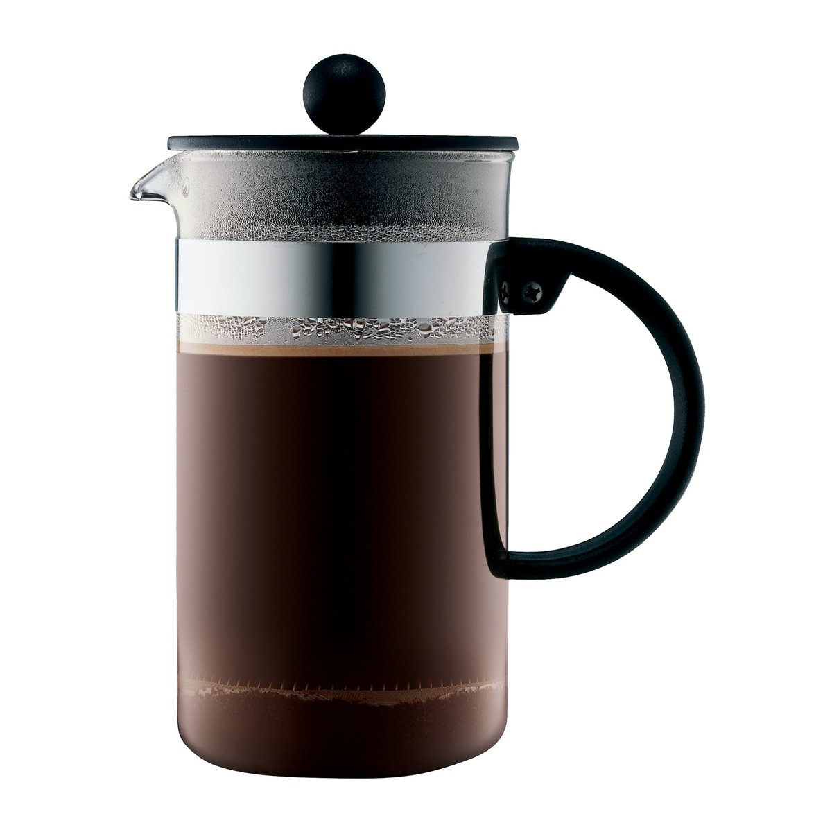 Bodum Bistro Nouveau presskanna 8 koppar | Skandinavisk Design | Presskanna | Silverfärgad