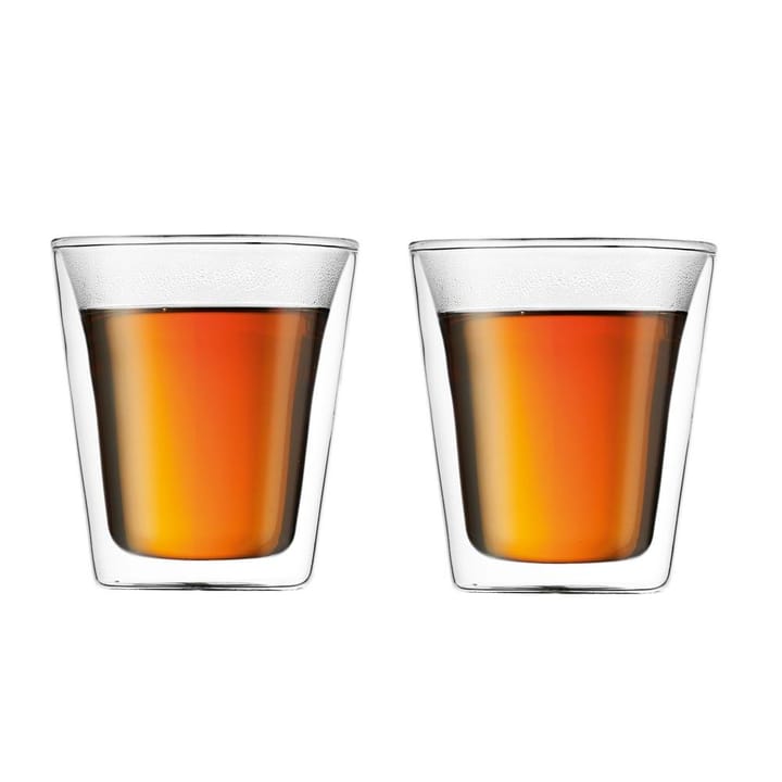 Canteen dubbelväggigt glas 2-pack - 20 cl - Bodum