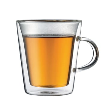 Canteen dubbelväggigt glas med handtag 2-pack - 20 cl - Bodum
