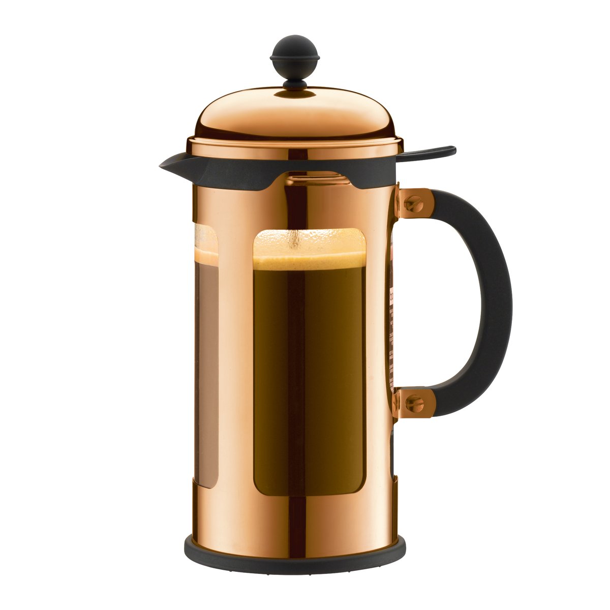 Bodum Chambord modern presskanna koppar 8 koppar | Skandinavisk Design | Presskanna | Guldfärgad