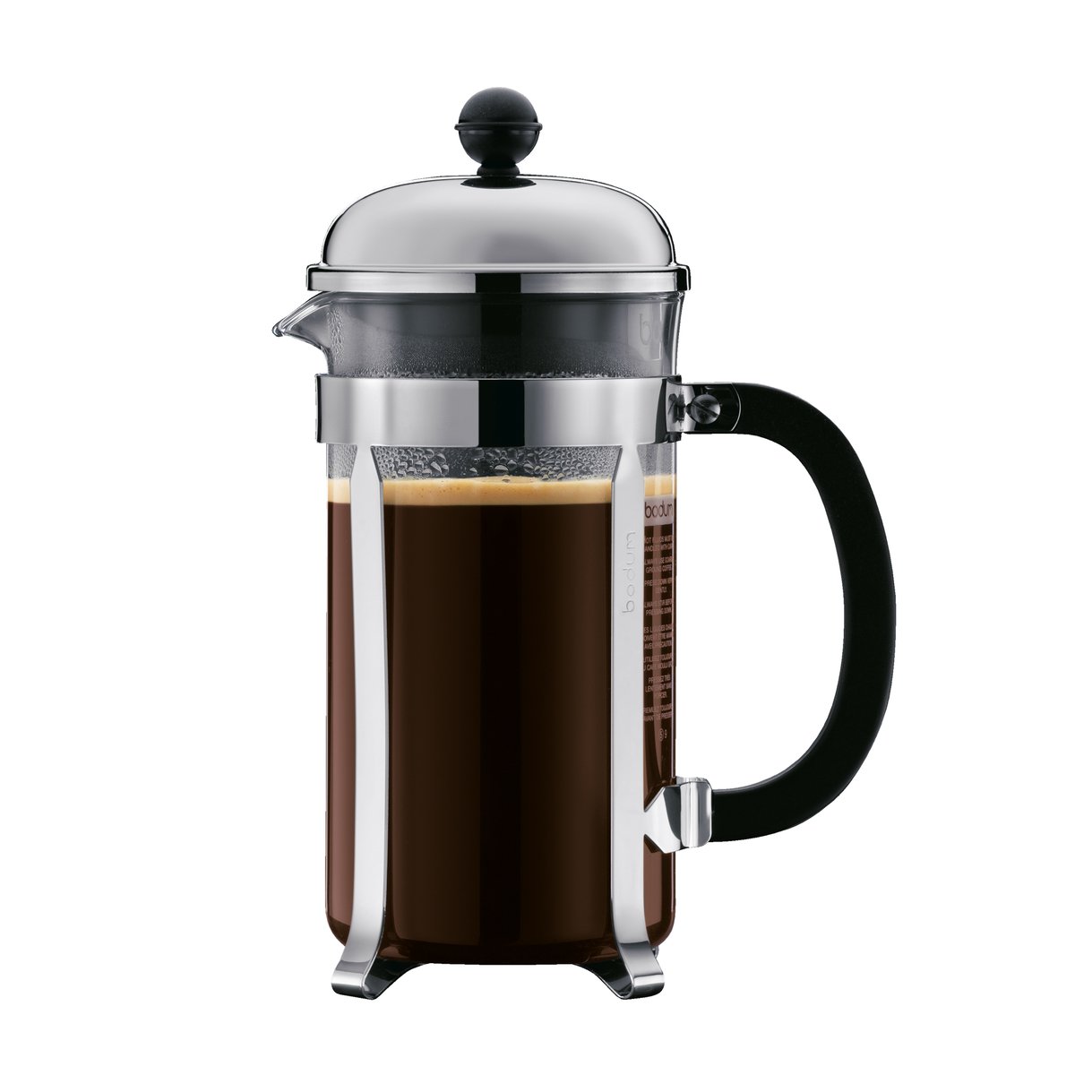 Bodum Chambord presskanna 8 koppar | Skandinavisk Design | Presskanna | Silverfärgad